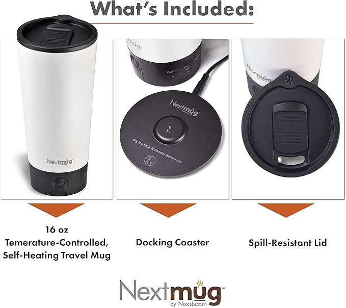 Nextmug Go - Temperature-Controlled, Self-Heating Travel Mug - Image 3