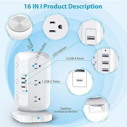 Tower Power Strip Flat Plug - Image 4