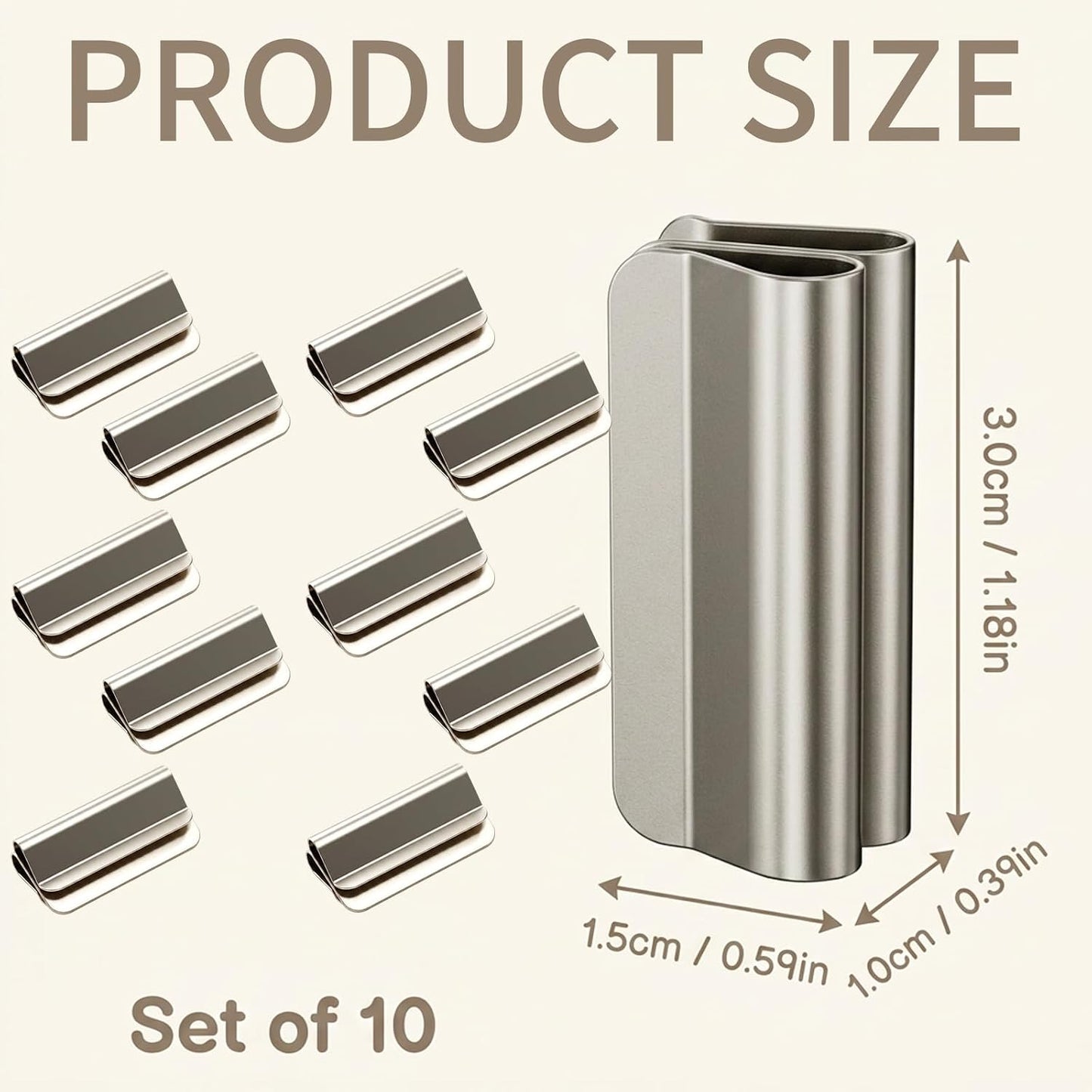 10 Pcs 5 Pairs 2026 New Magnetic Curtain Clips, Curtain Clips to Hold Curtains Closed, Curtain Magnets Closure for Home Decor, Set of 10 Magnetic Curtain Holders