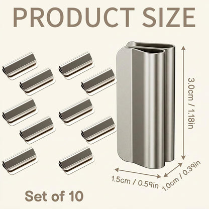 10 Pcs 5 Pairs 2026 New Magnetic Curtain Clips, Curtain Clips to Hold Curtains Closed, Curtain Magnets Closure for Home Decor, Set of 10 Magnetic Curtain Holders