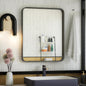 iskm wall mounted mirror 20x16, black framed bathroom, main product view