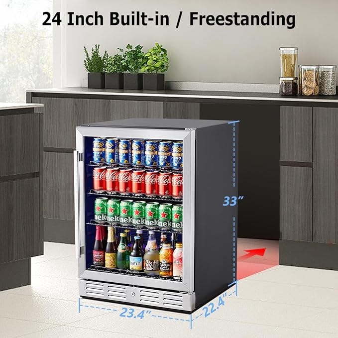 Kalamera 24 inch Beverage Refrigerator - Image 4