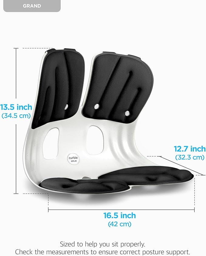 Curble GRAND 2PACK – Ergonomic Chair Back Support, Lumbar Support - Image 2