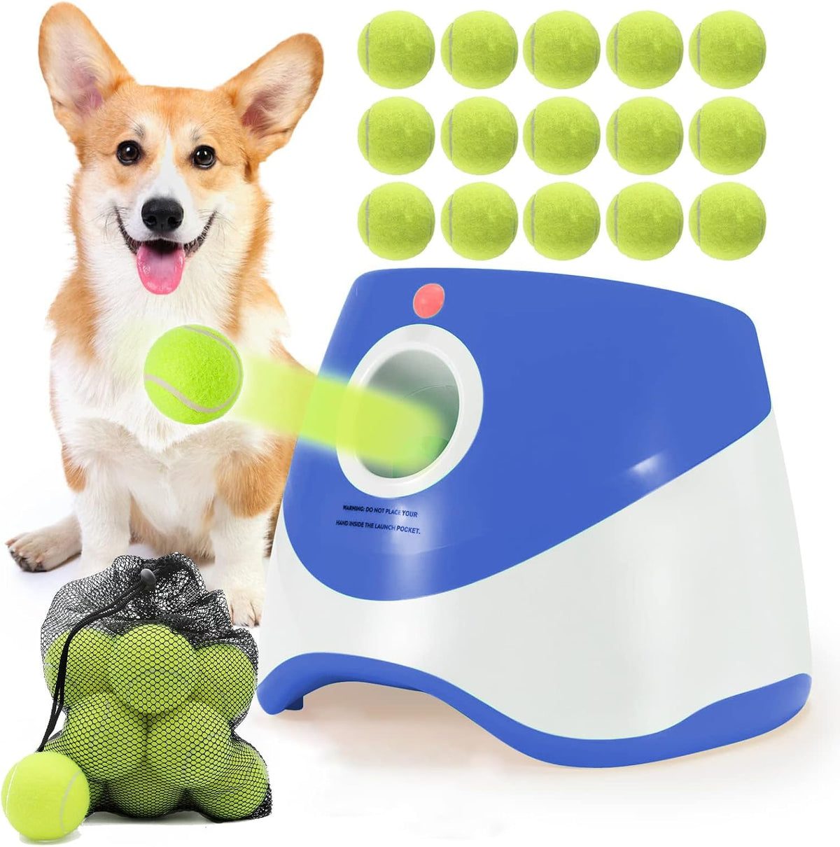 soco automatic ball launcher for dogs, 15 2-inch, main product view