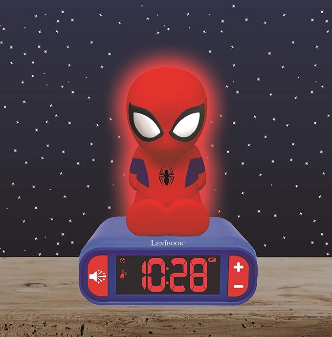 LEXiBOOK - Marvel Spider-Man Digital Alarm Clock - Boys Clock - Luminous - Image 2