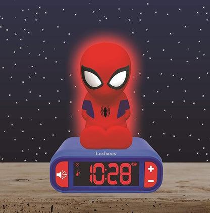 LEXiBOOK - Marvel Spider-Man Digital Alarm Clock - Boys Clock - Luminous - Image 2