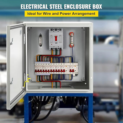 VEVOR NEMA Steel Enclosure, IP66 Waterproof & Dustproof, Outdoor/Indoor - Image 2