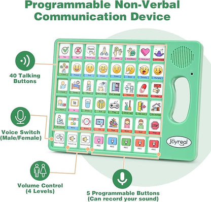 Joyreal AAC Device for Autism, Non Verbal Communication Tools for Speech - Image 3