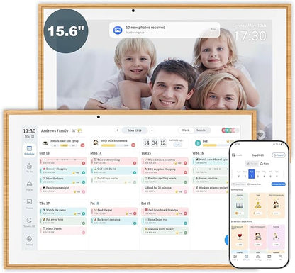 Digital Calendar, 15.6 Inch Wall Planner Electronic Calendar&Chore Chart - Image 7