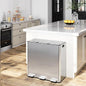 Garvee Trash Can, 24 gal Triple Compartments Stainless Steel Kitchen Trash Can by Garvee