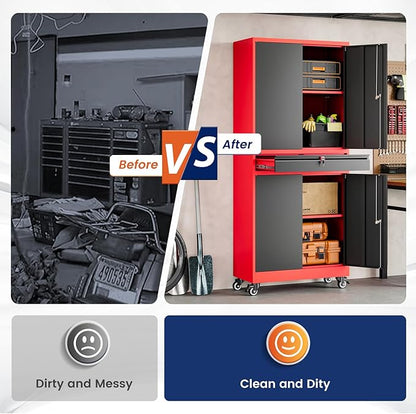 Yizosh Metal Garage Storage Cabinet - Image 7