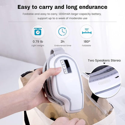 Eye Massager with Heat, Heated Eye Mask, Compression Massage, Eye Massager - Image 7