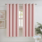 DUALIFE Pink Curtains for Bedroom 72 Inch Length Room Darkening Curtain for by DUALIFE