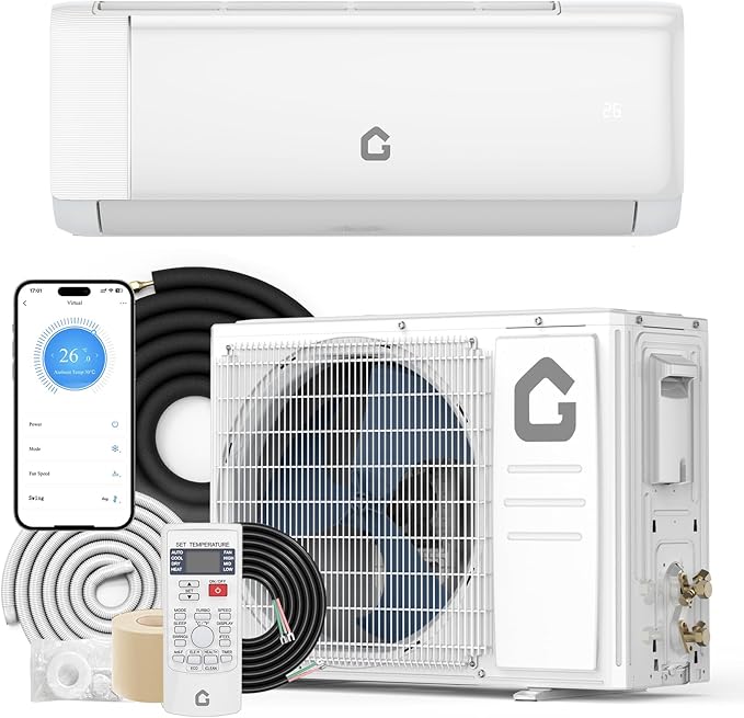 12000BTU Mini Split Air Conditioner& Heater, 21 SEER2 230V Wall-Mounted by PioneerWorks