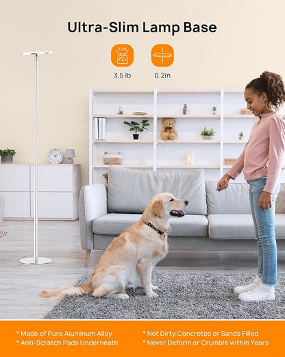 TROND Floor Lamp, 5000LM Super Bright Sky LED Modern Torchiere Standing Lamp - Image 7