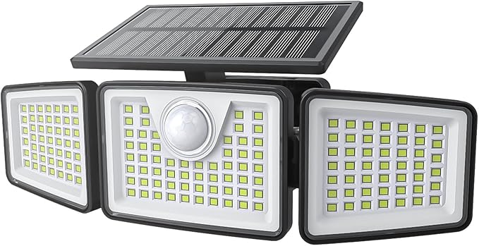 daphino 2500LM Solar Lights Outdoor by ChargebySunLightUpHome