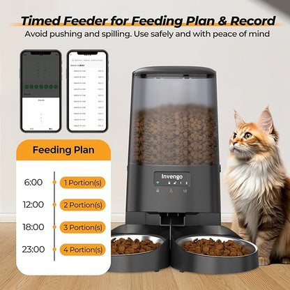 Automatic Cat Feeder with App Control, 5L Food Dispenser - Image 3