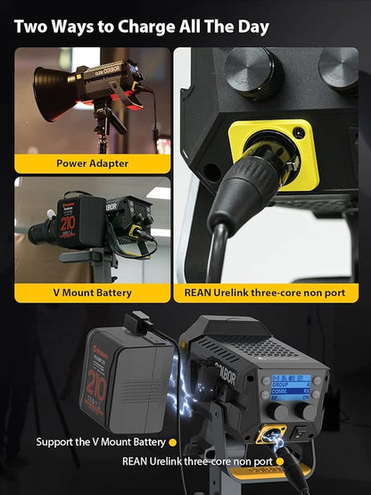 Video Light, COLBOR CL220 Lite 220W Continuous Lighting 2700-6500K Bi-Color - Image 5