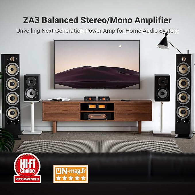 Fosi Audio ZA3 Balanced Stereo Amplifier Home Audio Component Mini 2 Channel - Image 2