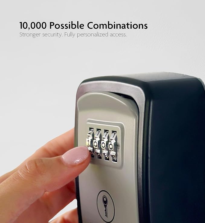 Iron Lock® Key Lock Box Wall Mount – Waterproof Heavy Duty Metal Lock Box - Image 2