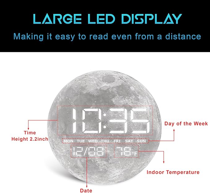 HOMLOVE Digital Desk Clock - Image 3