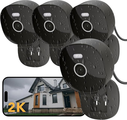 2K Security Camera Wired, Outdoor/Indoor by FamViva