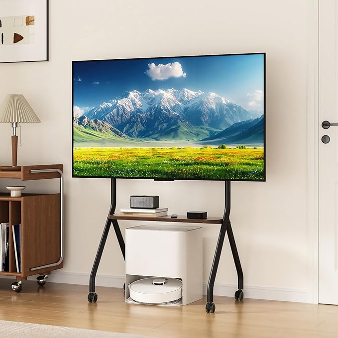 CVDF Rolling TV Stand for 49-75 Inch LCD LED OLED Flat/Curved Panel Screen TVs - Image 6