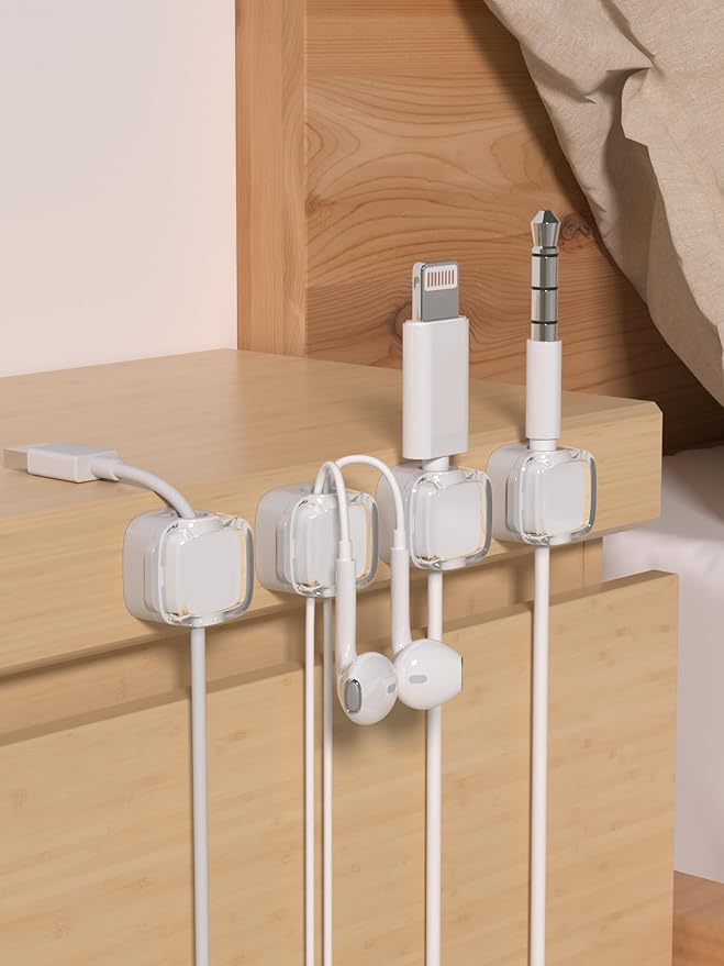 Magnetic Cable Clips, Adjustable Cord Holder Management, Adhesive Wire Keeper - Image 3