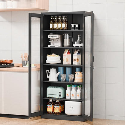 VINGLI Lockable Display Cabinet - Image 9