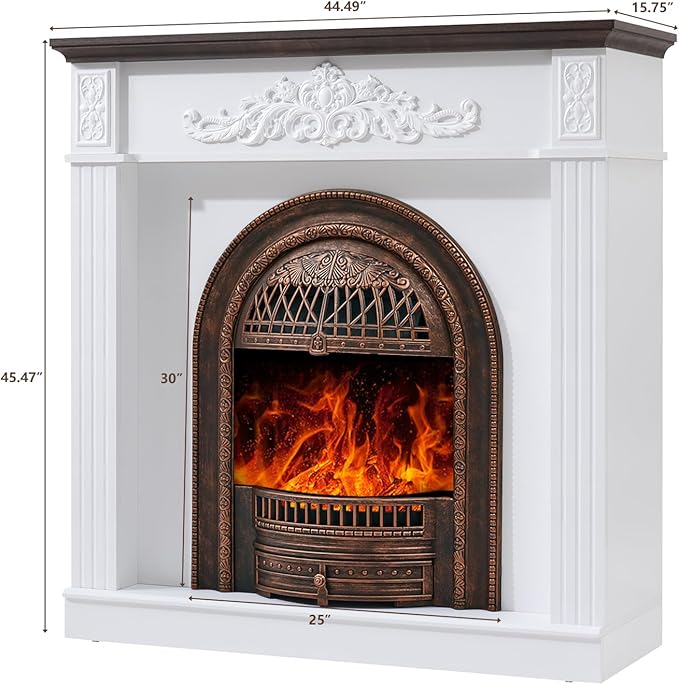 45" Birdcage-Style Electric Fireplace - Image 2