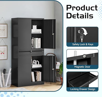 MIIIKO Metal Storage Cabinet - Image 5