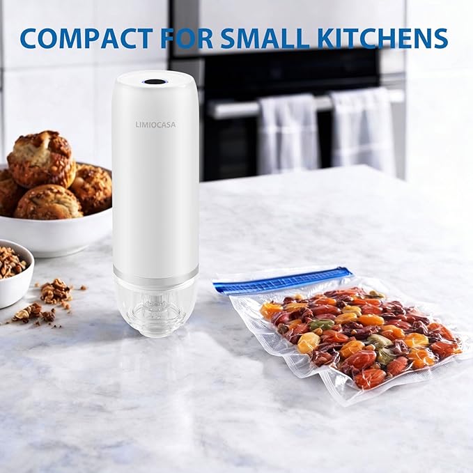 Handheld Vacuum Sealer for Food Storage, Cordless Mini Vacuum Pump - Image 3