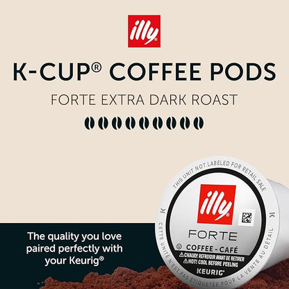 illy Coffee K Cup, Pods for Keurig Machines, Forte Dark Roast, 100% Arabica - Image 2