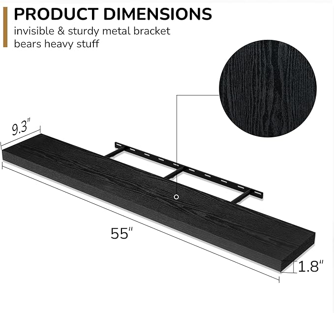 Fun Memories 55 Inch Floating Shelves - Image 3