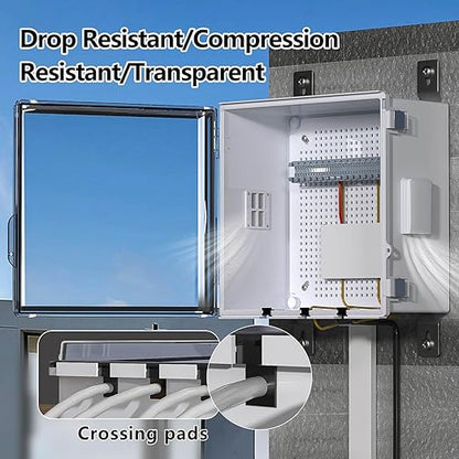 ABS Electrical Junction Box, Ventilated Design, Cable Grommets, IP65 Waterproof - Image 5