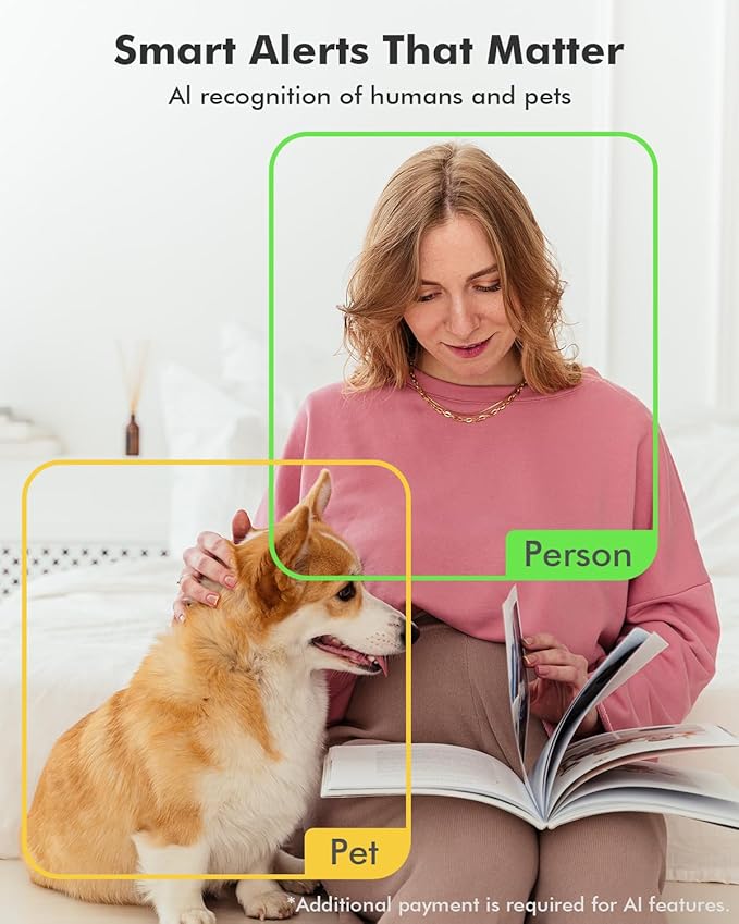 Dzees 5G/2.4G WiFi Indoor Security Camera Pet Camera No Subscription, 2K 360° - Image 7