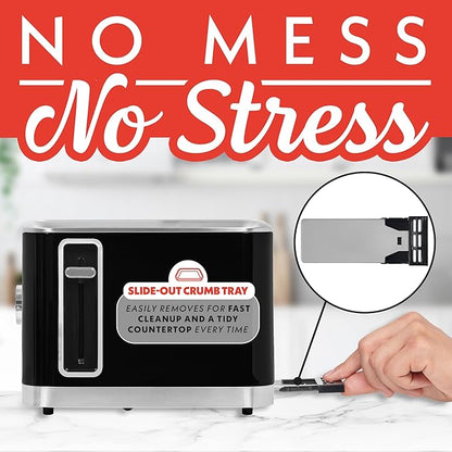 Gourmia 2 Slice Toaster – 6 Browning Levels - Image 9