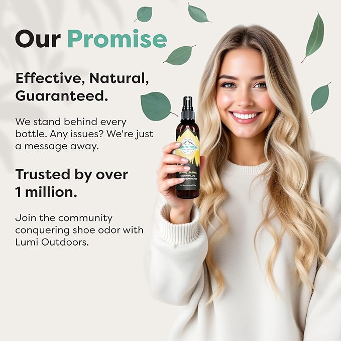Lumi Outdoors Natural Shoe Deodorizer Spray & Odor Eliminator - Image 2