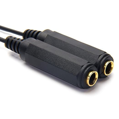 Disino 1/4 Splitter, 1/4" TRS Stereo Male to Dual Female Y Splitter Cable - Image 7