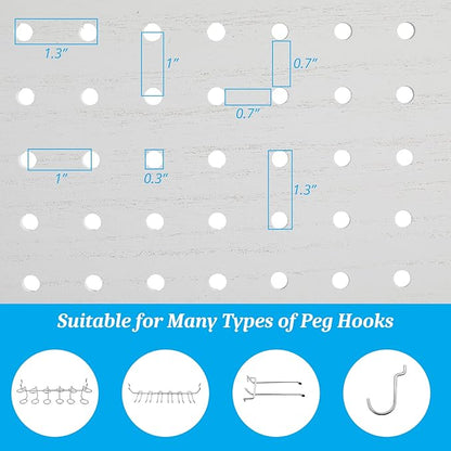 Bonnlo 4 Panel Pegboard Freestanding, 5 FT Portable Display Board Organizer - Image 5