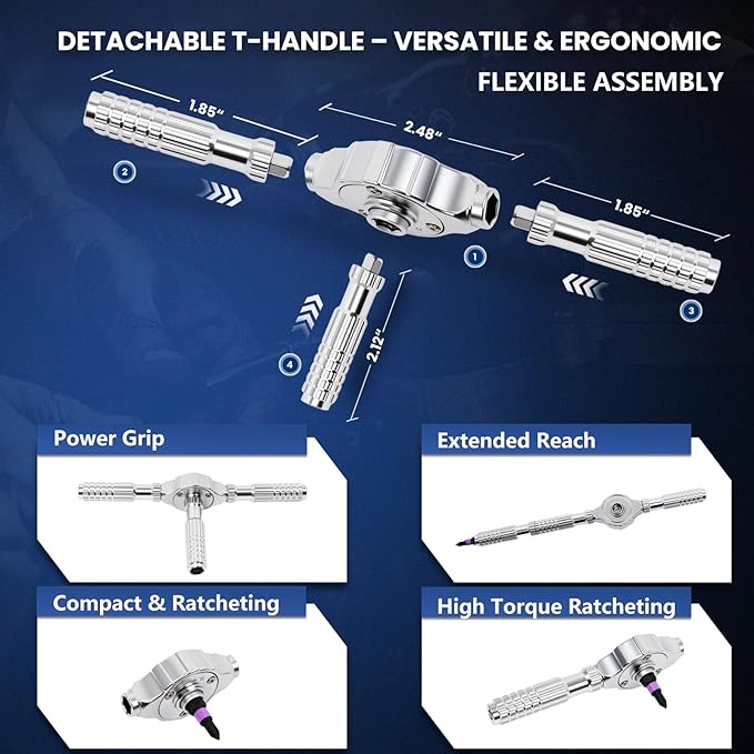 40-in-1 Magnetic Ratchet Screwdriver Set - Image 2