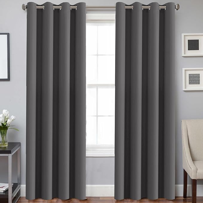H.VERSAILTEX Three Pass Microfiber Blackout Thermal Insulated Grommet Panel by HVERSAILTEX
