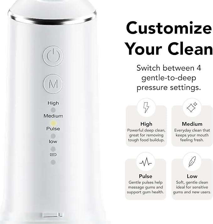 Portable Water Flosser for Teeth Cleaning – Travel Size, Compact & Cordless - Image 4