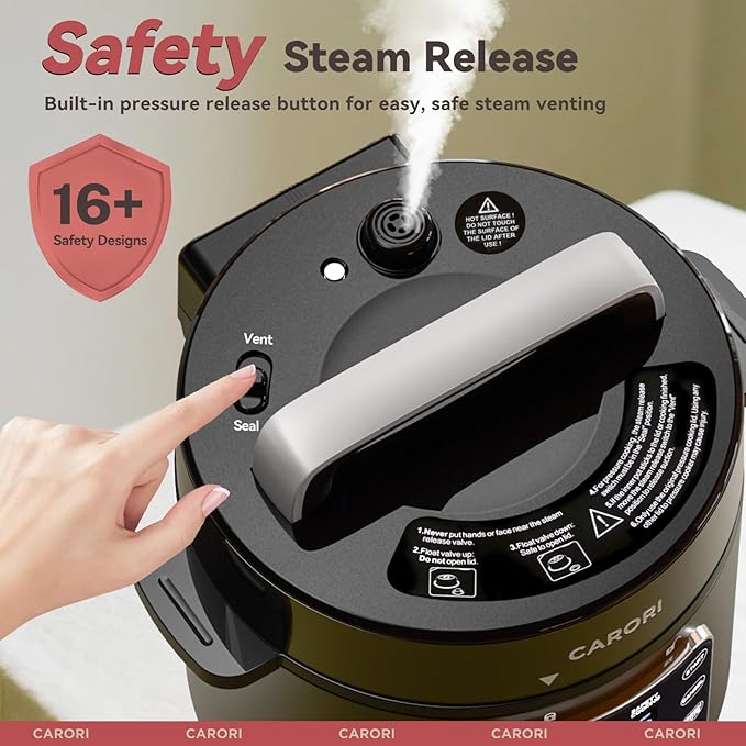 9-in-1 Electric Pressure Cooker 6 Qt, Stainless Steel Inner Pot, Programmable - Image 6