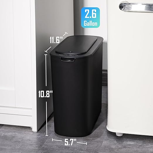 Cesun Automatic Motion Sensor Black Bathroom Trash Can - Image 7