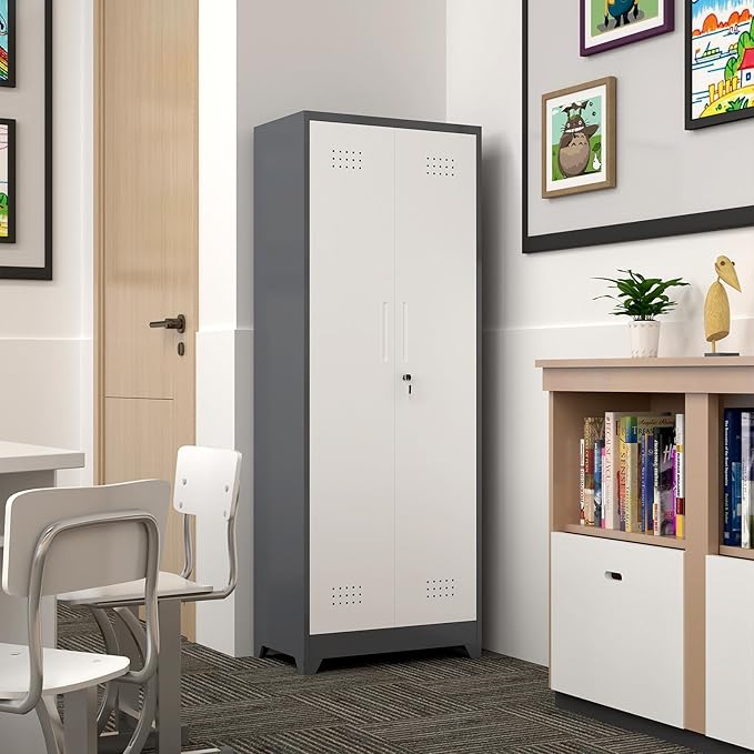 GREATMEET 65" H Broom Closet, Broom Closet Cabinet - Image 2