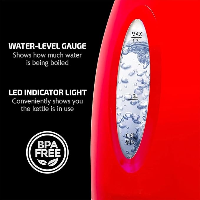 OVENTE Electric Kettle, 1.7L Fast Boiling Water Heater - Image 3