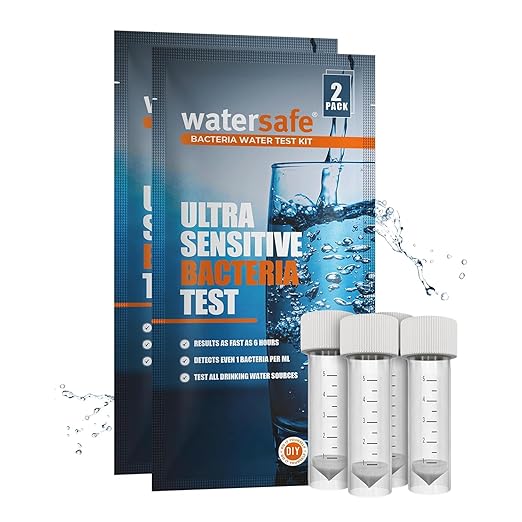 Watersafe® Bacteria Water Test Kit – USA-Made – Results as Fast as 6 Hours – by Watersafe