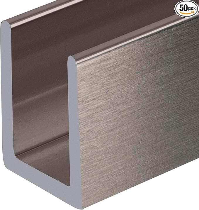 Brixwell SDCD3812BN-XCP50 Brushed Nickel Frameless Shower Door Aluminum Deep by Brixwell