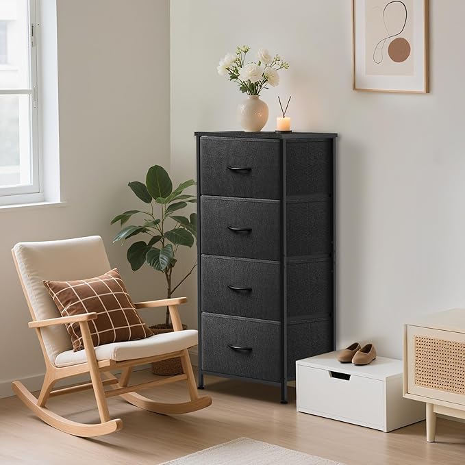 4 Fabric Drawer Dresser for Bedroom, Chest of Drawers - Image 5